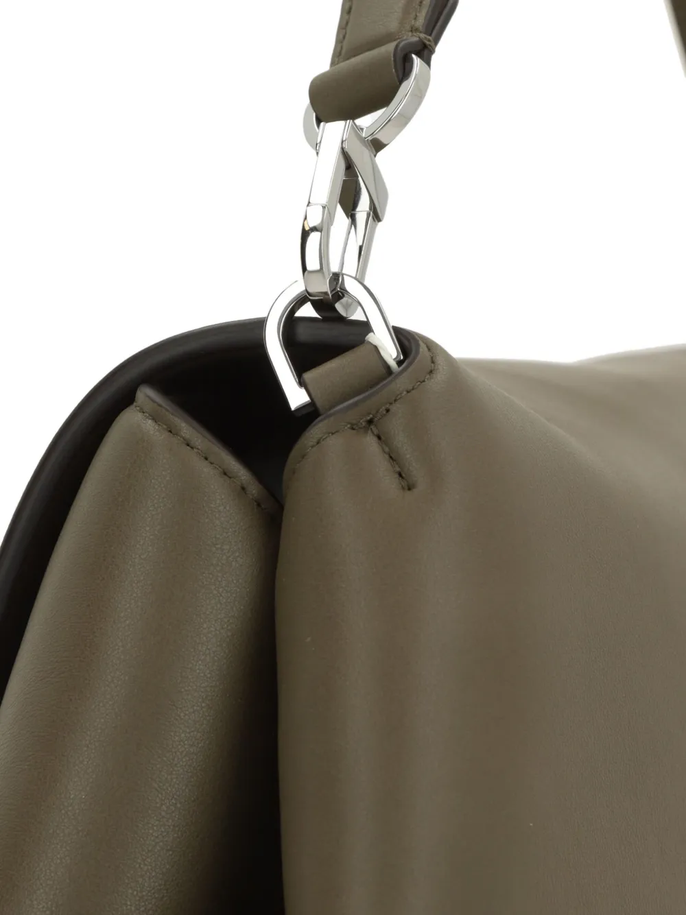 TOTEME Leren schoudertas Groen