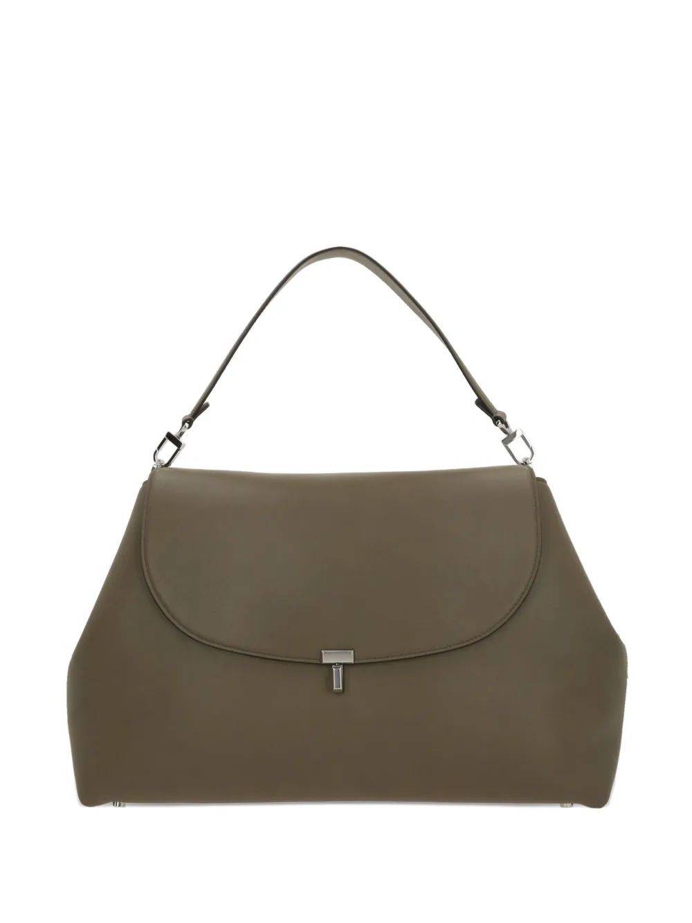 TOTEME flap leather shoulder bag | Green | Image 1