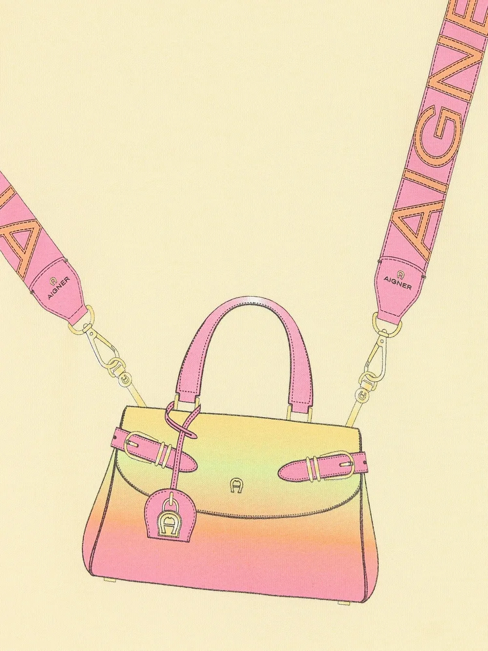 AIGNER BAG-PRINT DRESS