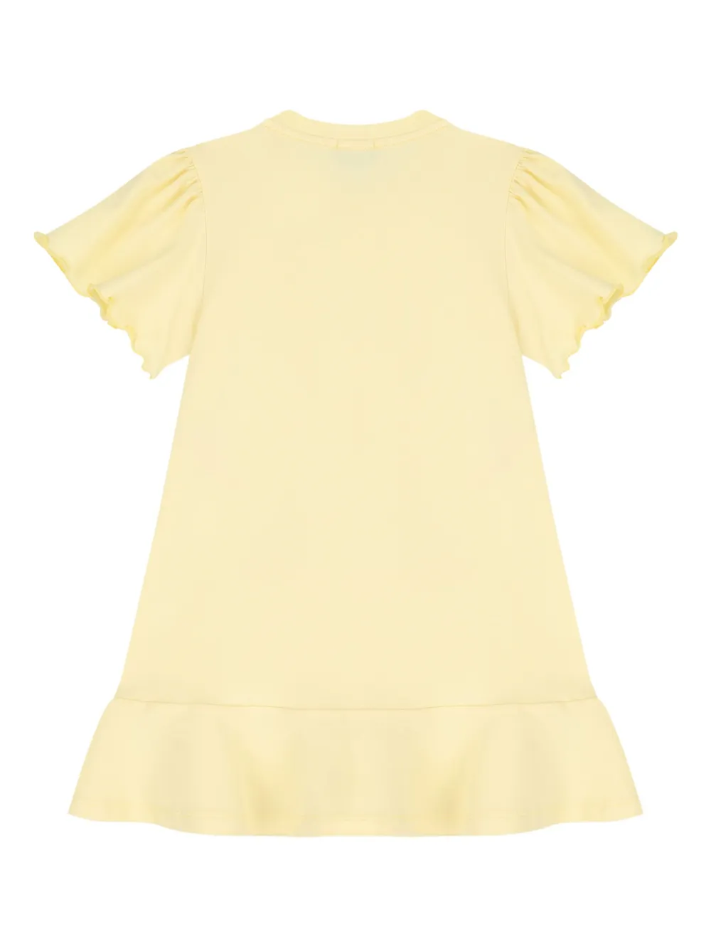 Aigner Kids Jurk met print Geel