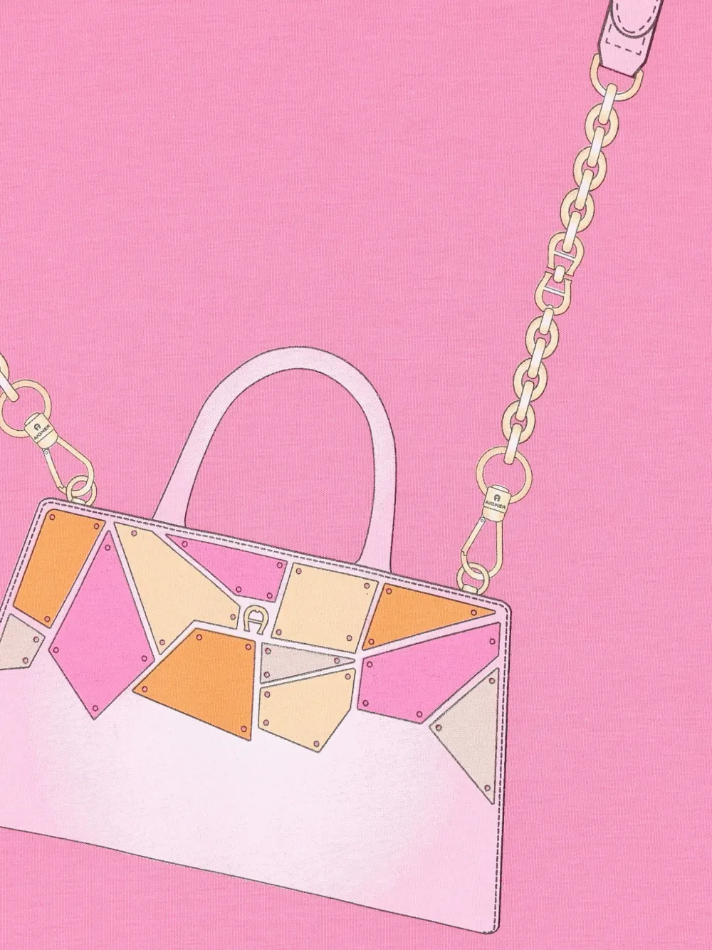 Aigner Kids Jurk met print Roze