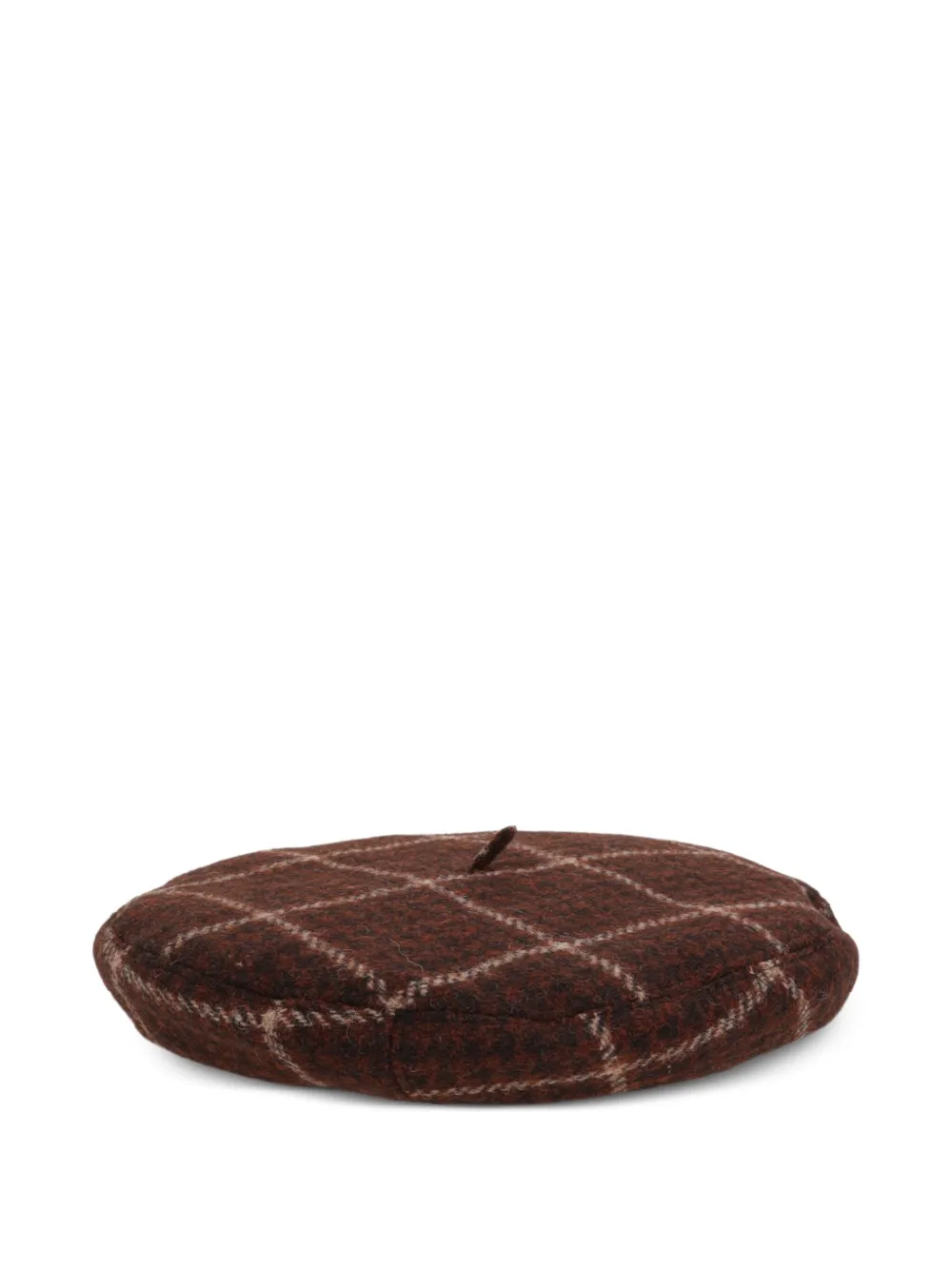 Vivienne Westwood checked-pattern beret Bruin
