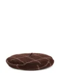 Vivienne Westwood checked-pattern beret - Brown