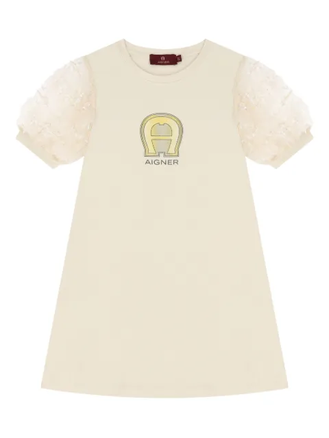 Aigner Kids logo-embellished dress