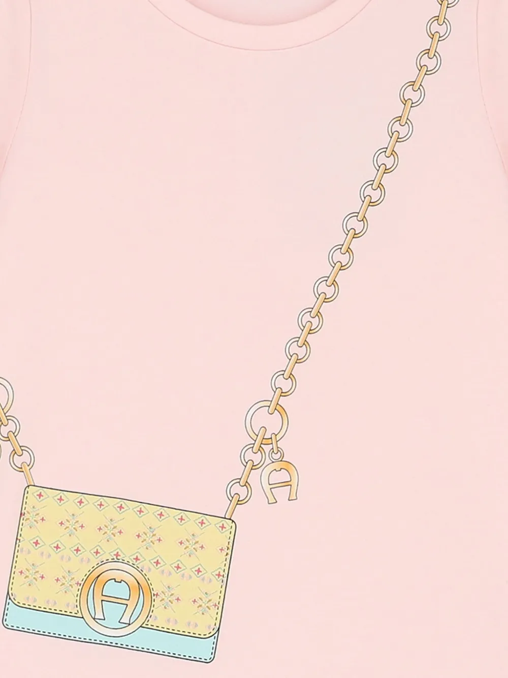 Aigner Kids Jurk met print Roze