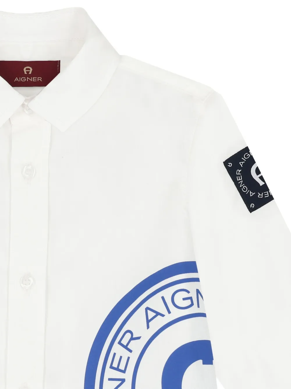 Aigner Kids Katoenen shirt Wit