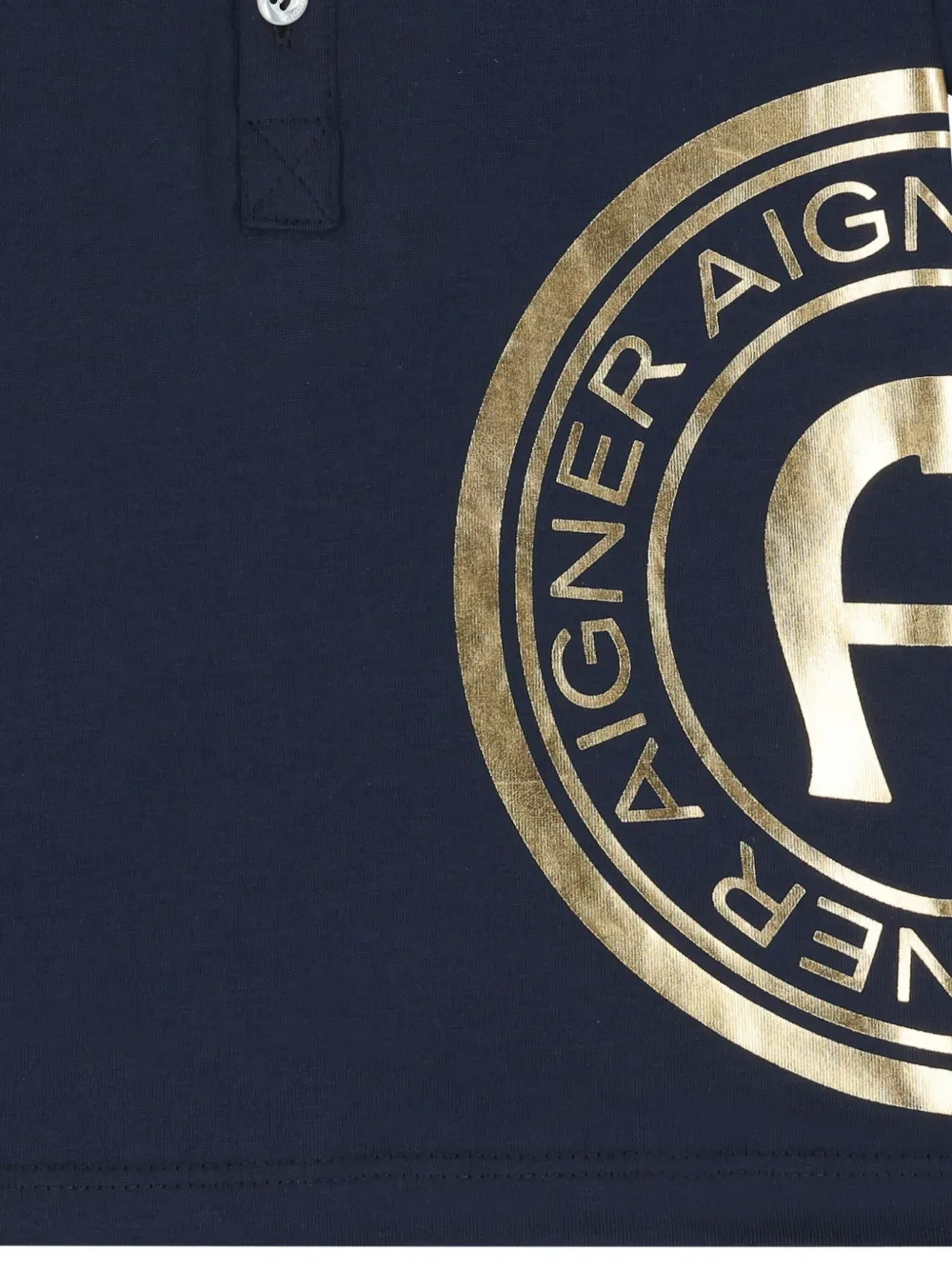 Aigner Kids Katoenen poloshirt Blauw