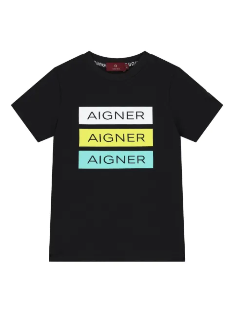 Aigner Kids graphic logo T-shirt