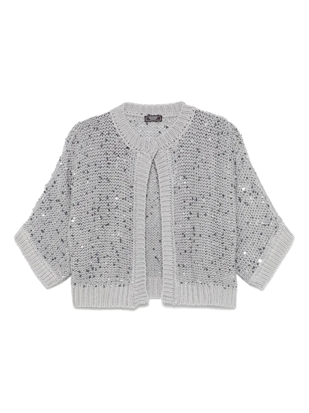 Peserico sequin-embellished cardigan | Grey | Image 1