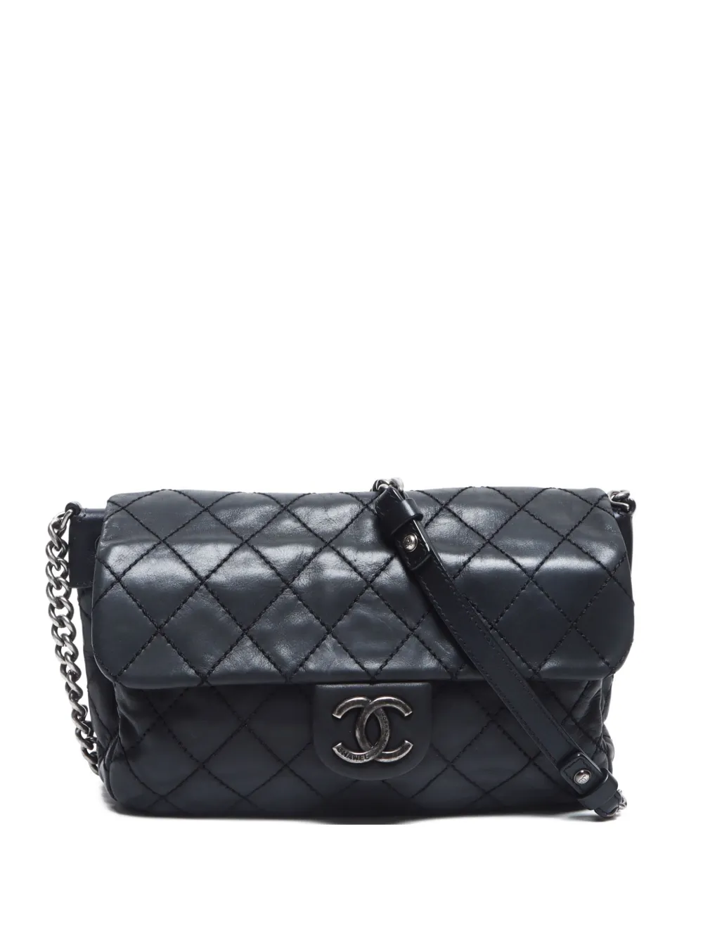 CHANEL Pre-Owned 2012-2013 ワイルド ショルダーバッグ - ブラック CHANEL Pre-Owned 2012-2013 ワイルド ショルダーバッグ - ブラック