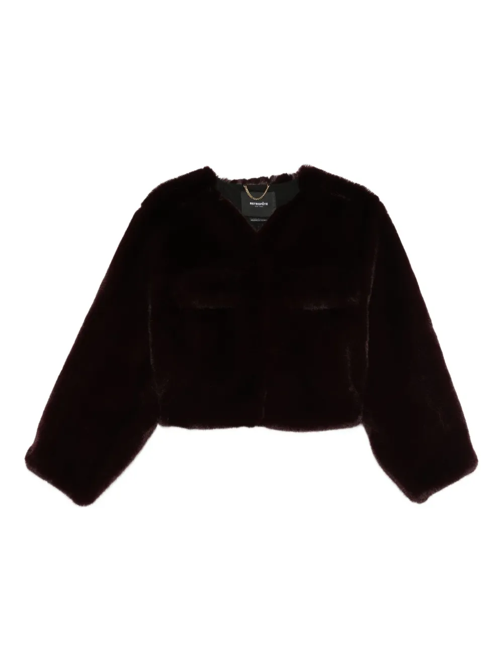 Retroféte Sparrow Jacket In Burgundy