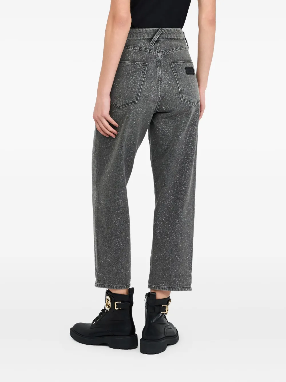LIU JO Katoenen straight jeans Grijs