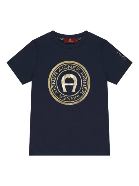 Aigner Kids logo-printed T-shirt