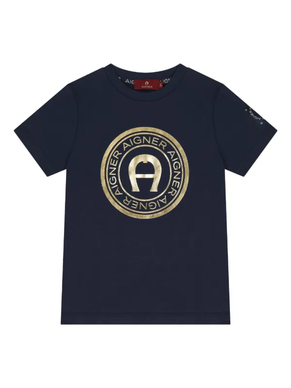 Aigner Kids logo-printed T-shirt