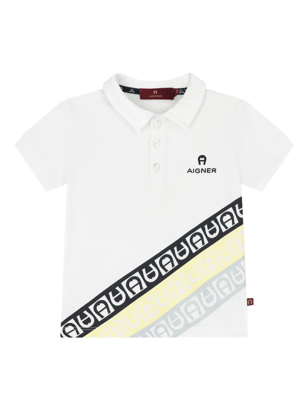 Aigner Kids Katoenen poloshirt Wit