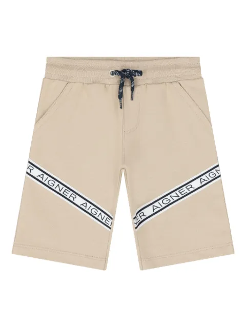 Aigner Kids logo-band drawstring shorts