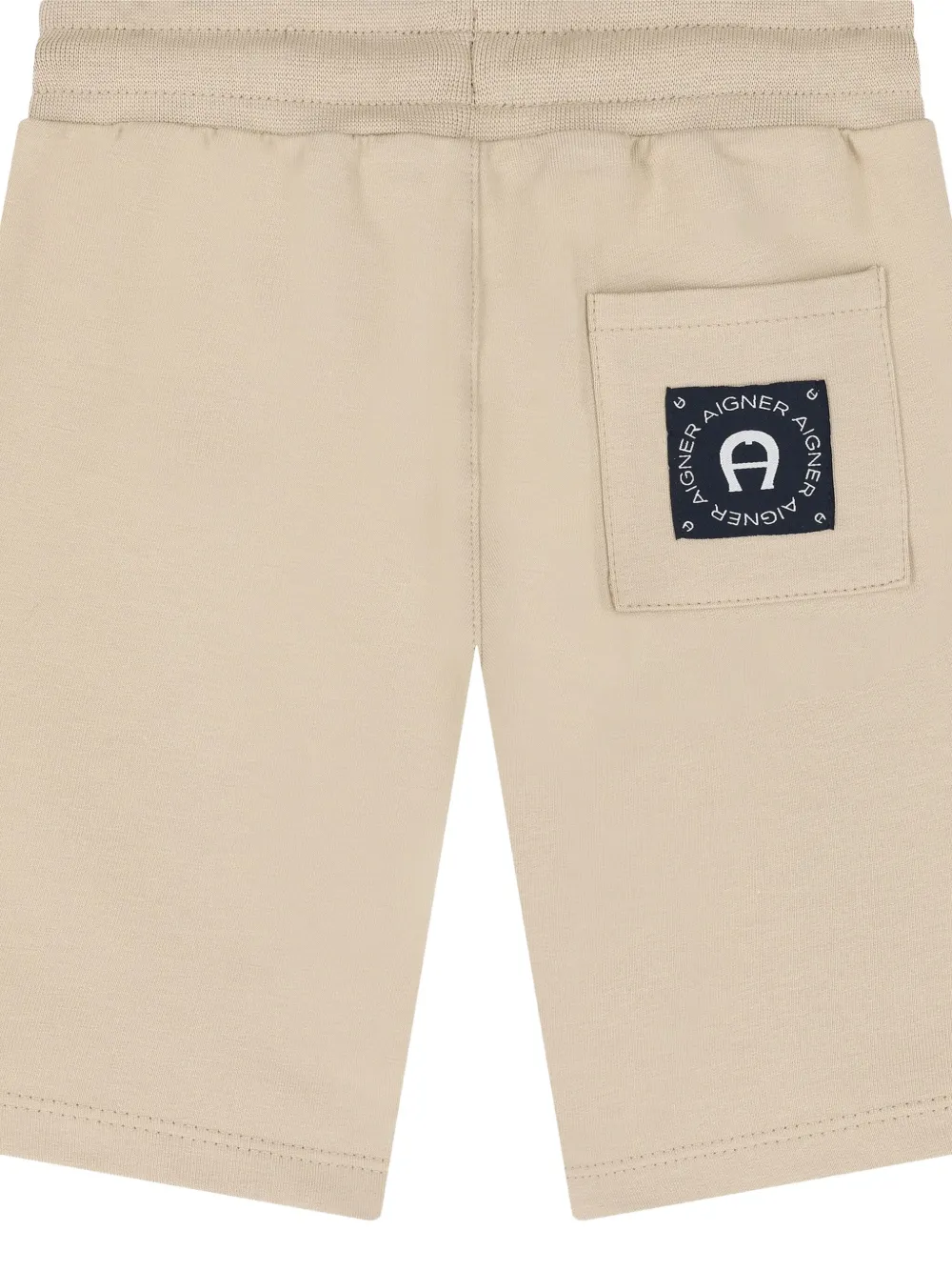 Aigner Kids Shorts met logoband en trekkoord Beige