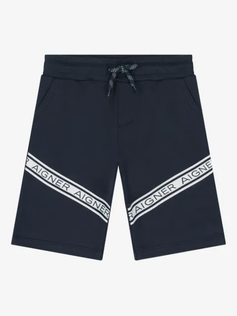 Aigner Kids shorts con cordones en la pretina y logo
