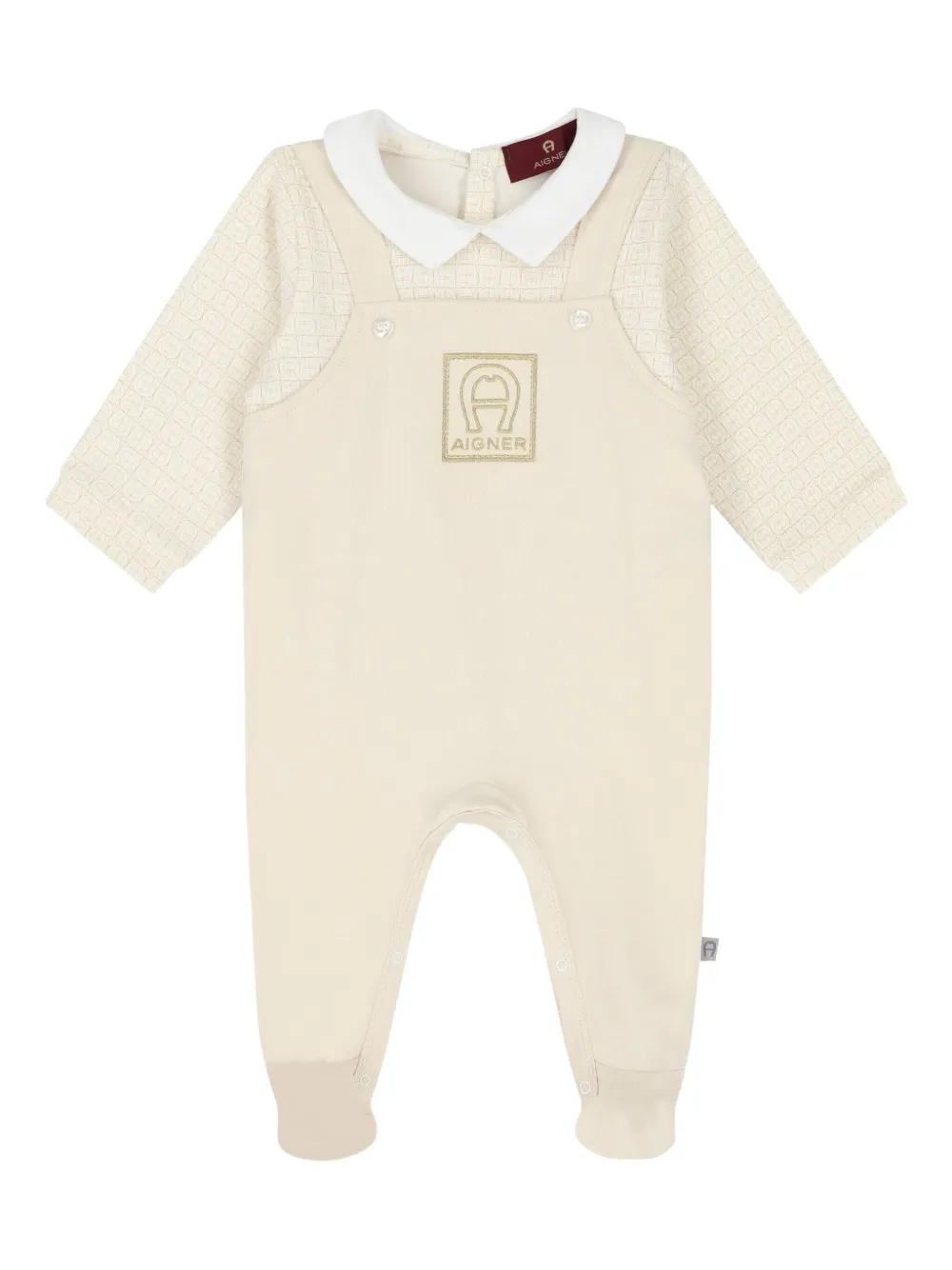 Aigner Kids Romper met lange mouwen Geel