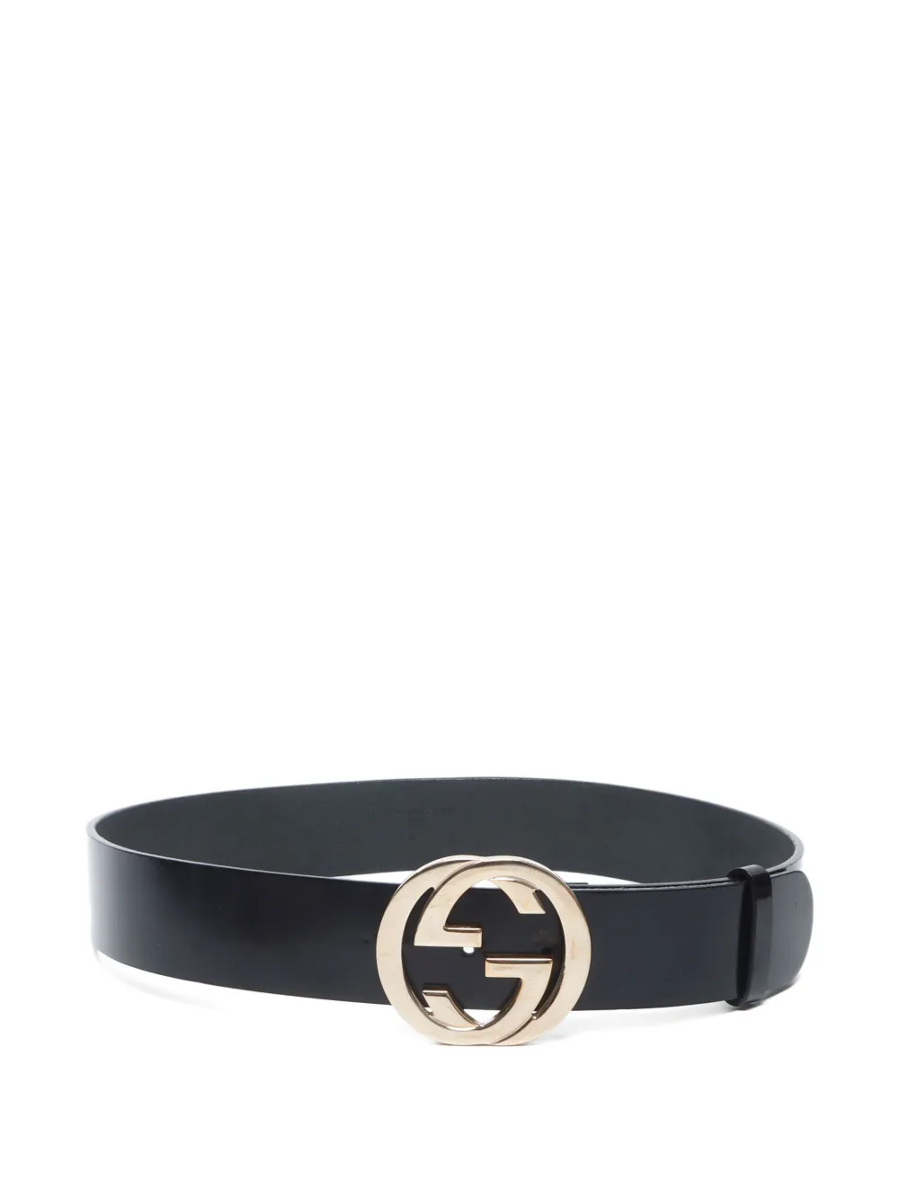 Hermès Pre-Owned 2000-2020s Interlocking G-buckle belt | Black | Image 1