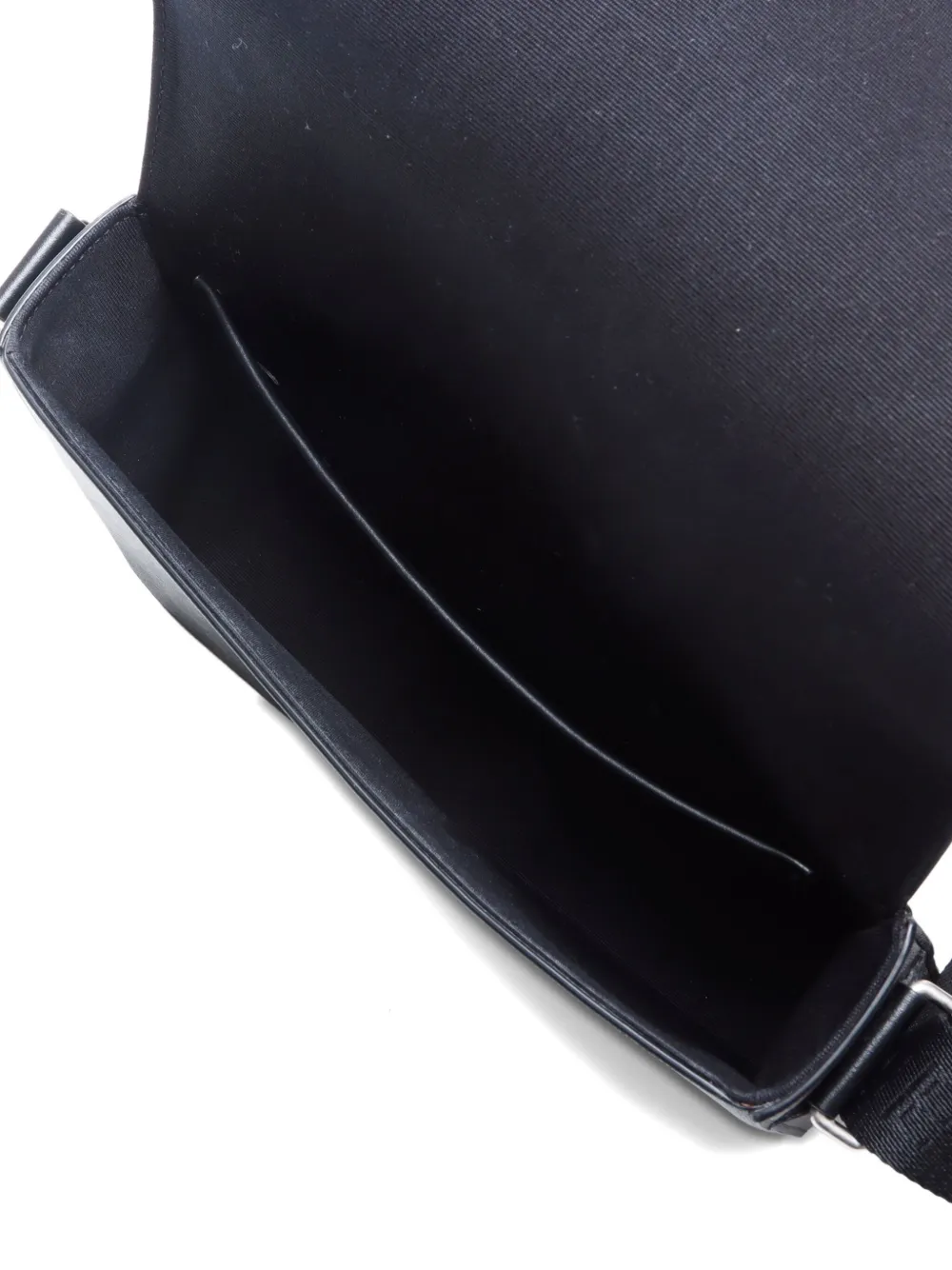 Pre-owned Celine 2020-2025 Triomphe Flap Shoulder Bag In Black