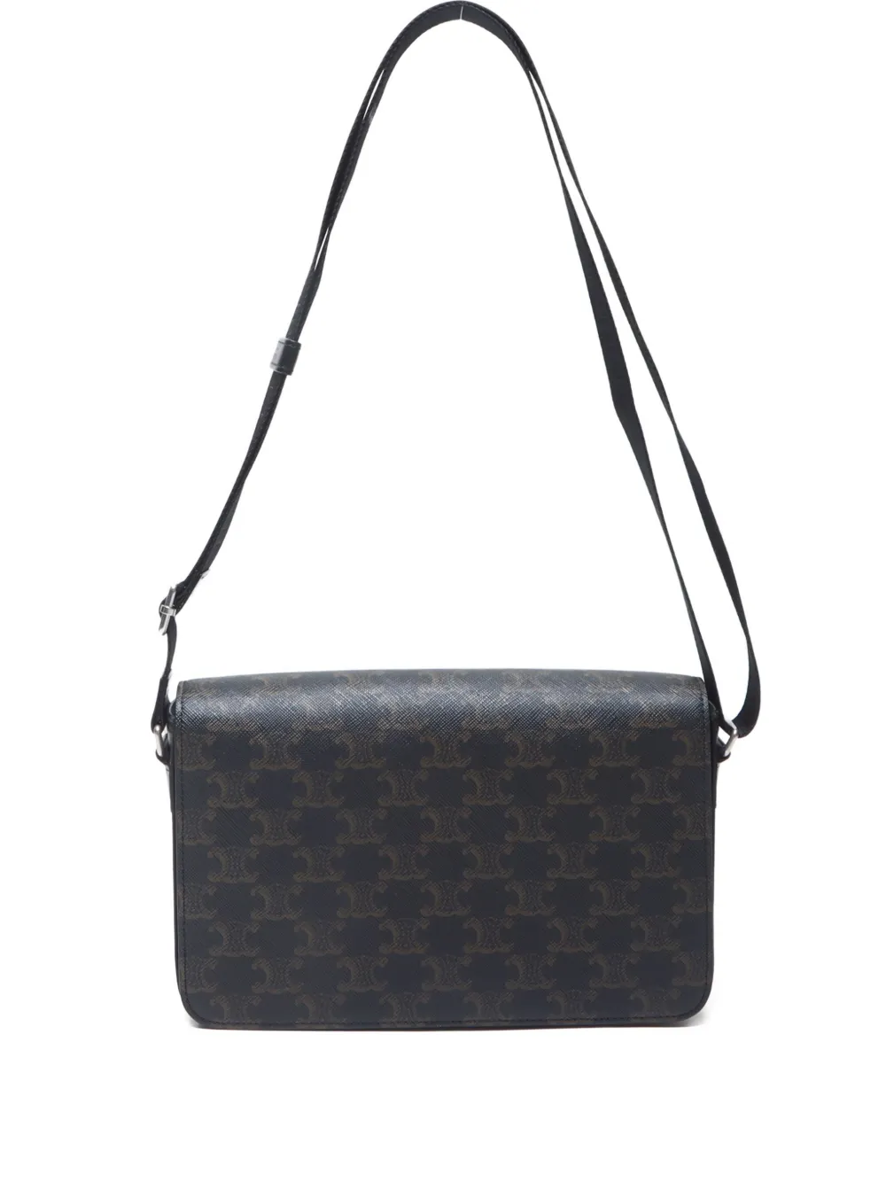 Céline Pre-Owned sac porté épaule Triomphe à rabat (2020-2025) | noir | Image 1