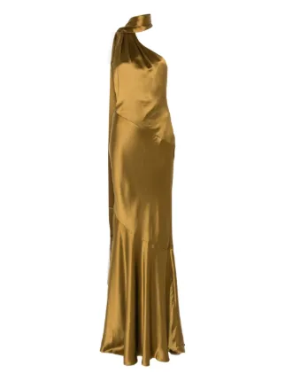retrofete gold maxi dress Marie Sequin Crochet Dress – Retrofete