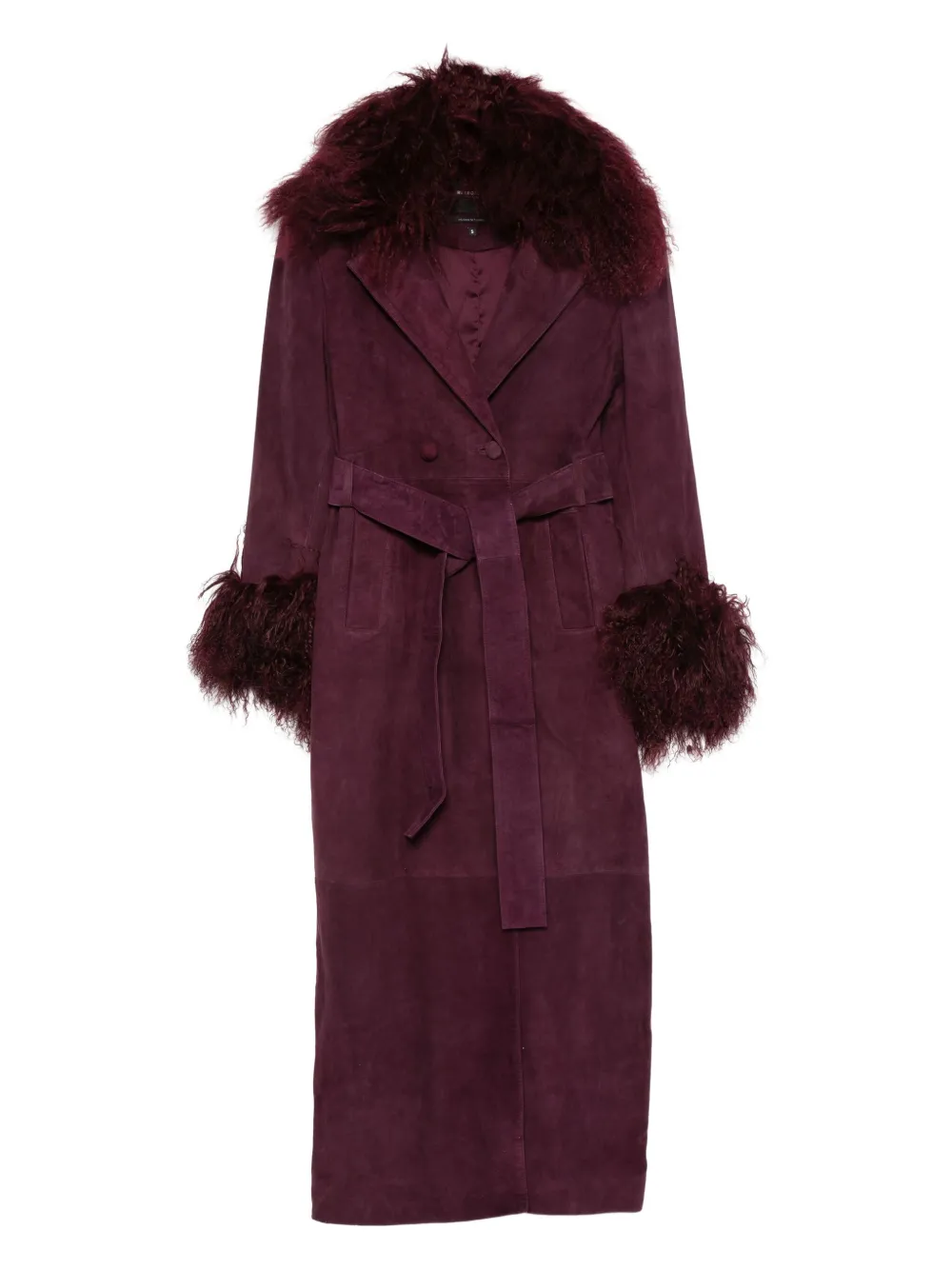 Retrofete Britta faux fur coat | Purple | Image 1