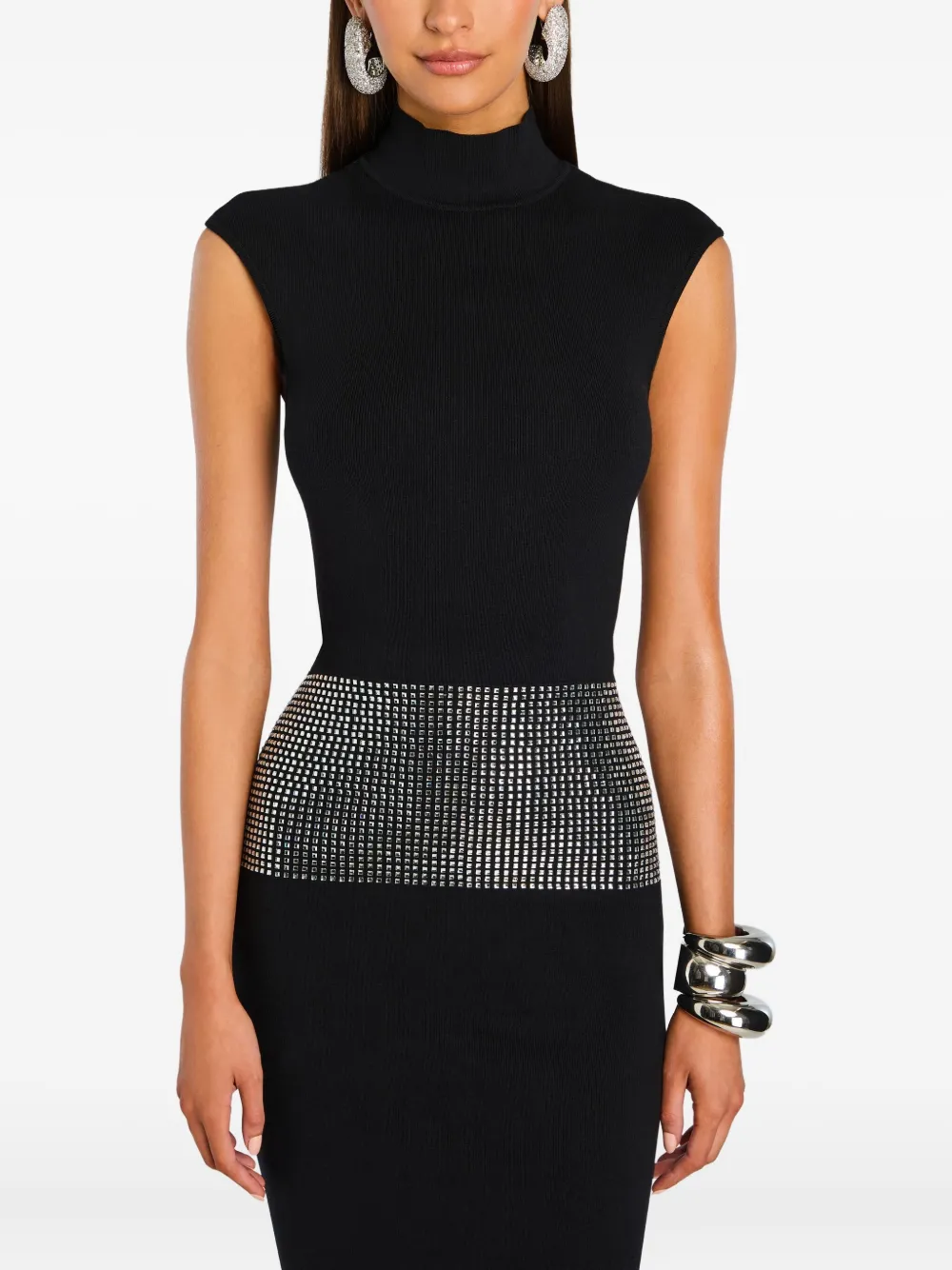 Retrofete vestido midi Leontine | negro | Image 1