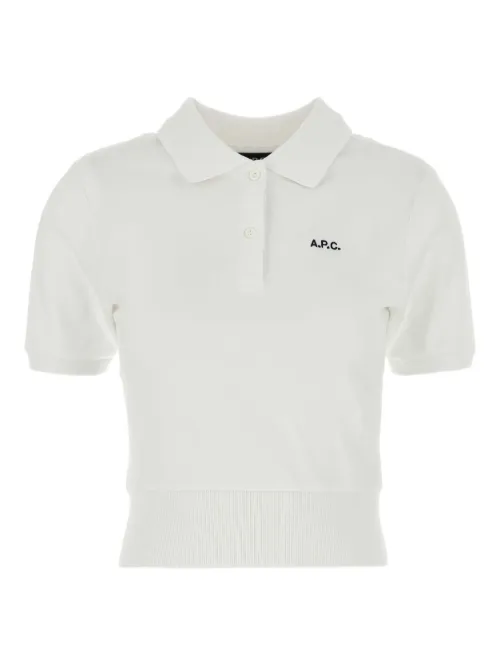 A.P.C. polo en coton - Blanc - A.P.C. - Modalova