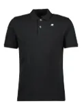 K-Way two-button pique polo shirt - Black