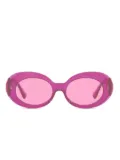 Versace oval-frame sunglasses - Pink