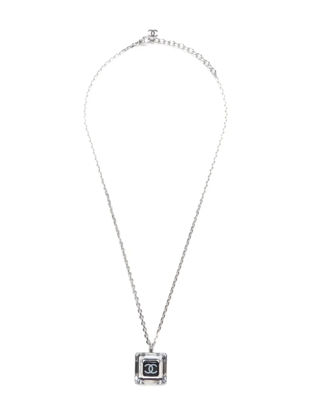 CHANEL Pre-Owned 2005 CC-logo necklace - シルバートーン CHANEL Pre-Owned 2005 CC-logo necklace - シルバートーン