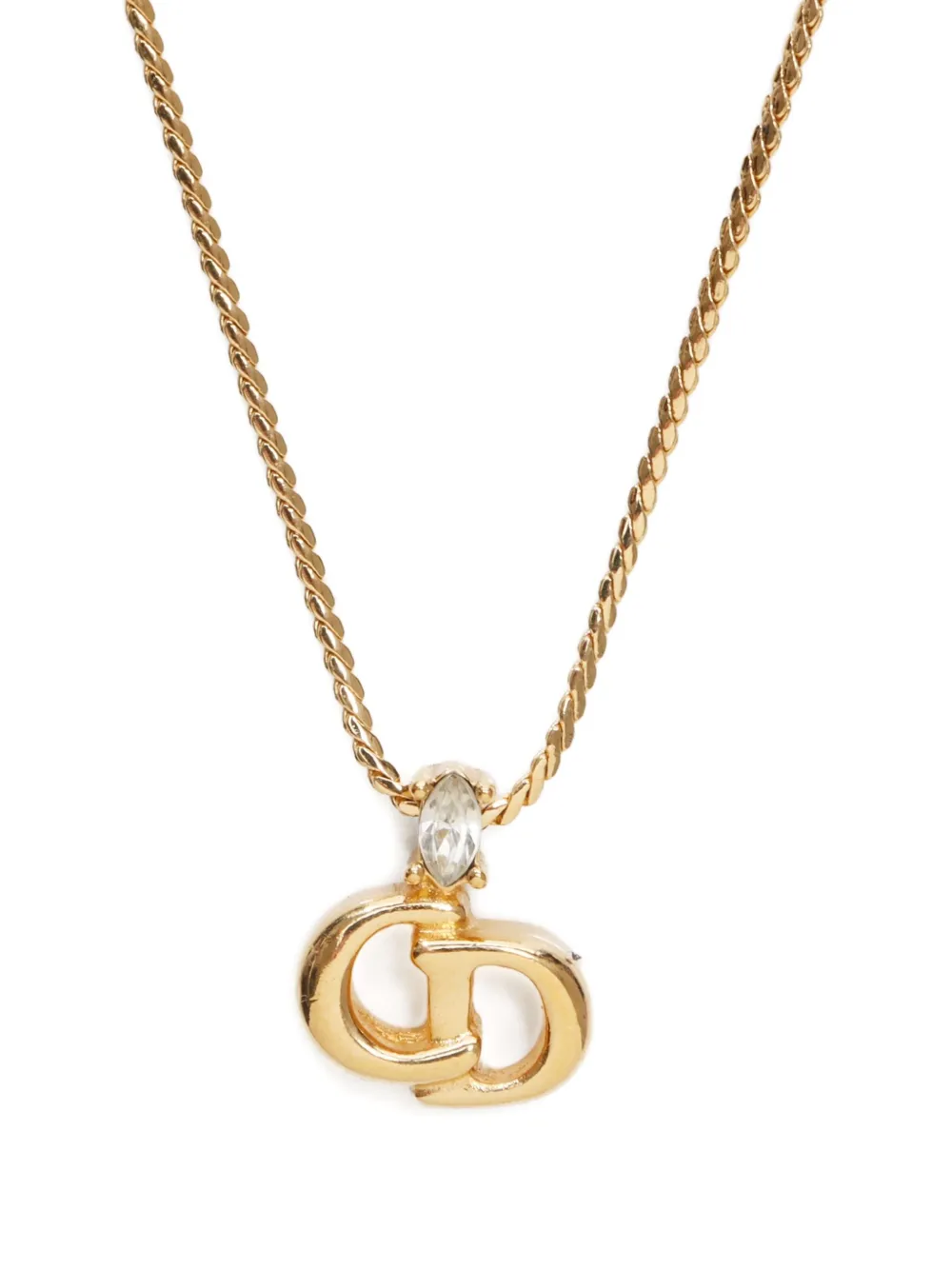 Christian Dior Pre-Owned 1980-1990s CD-logo necklace | Image 2