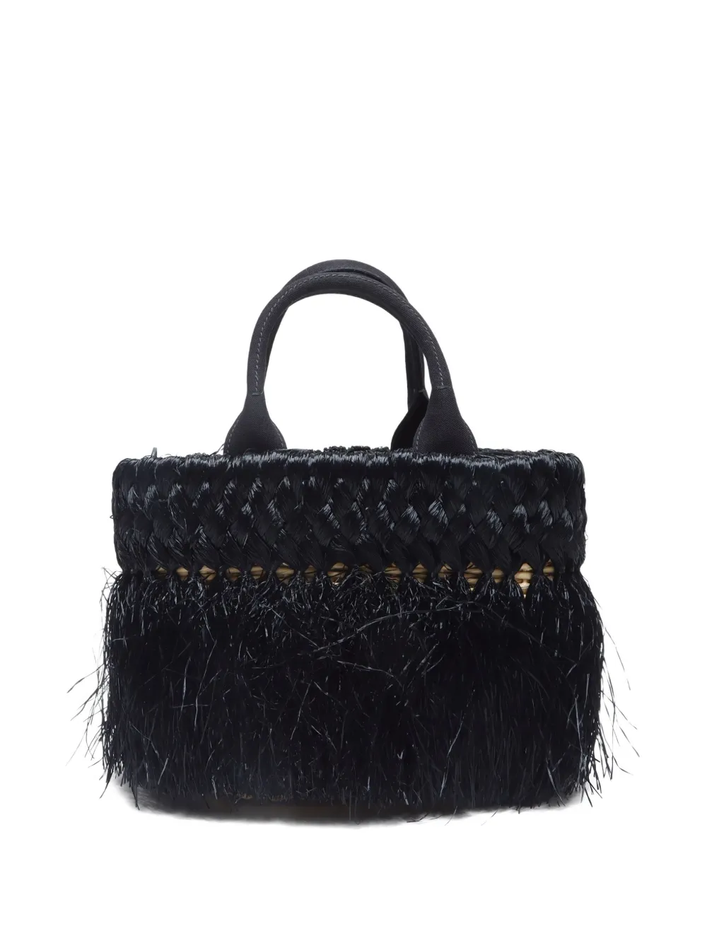 Prada Pre-Owned tote de rafia con flecos 2010-2020 | Estilos de archivo | Image 2