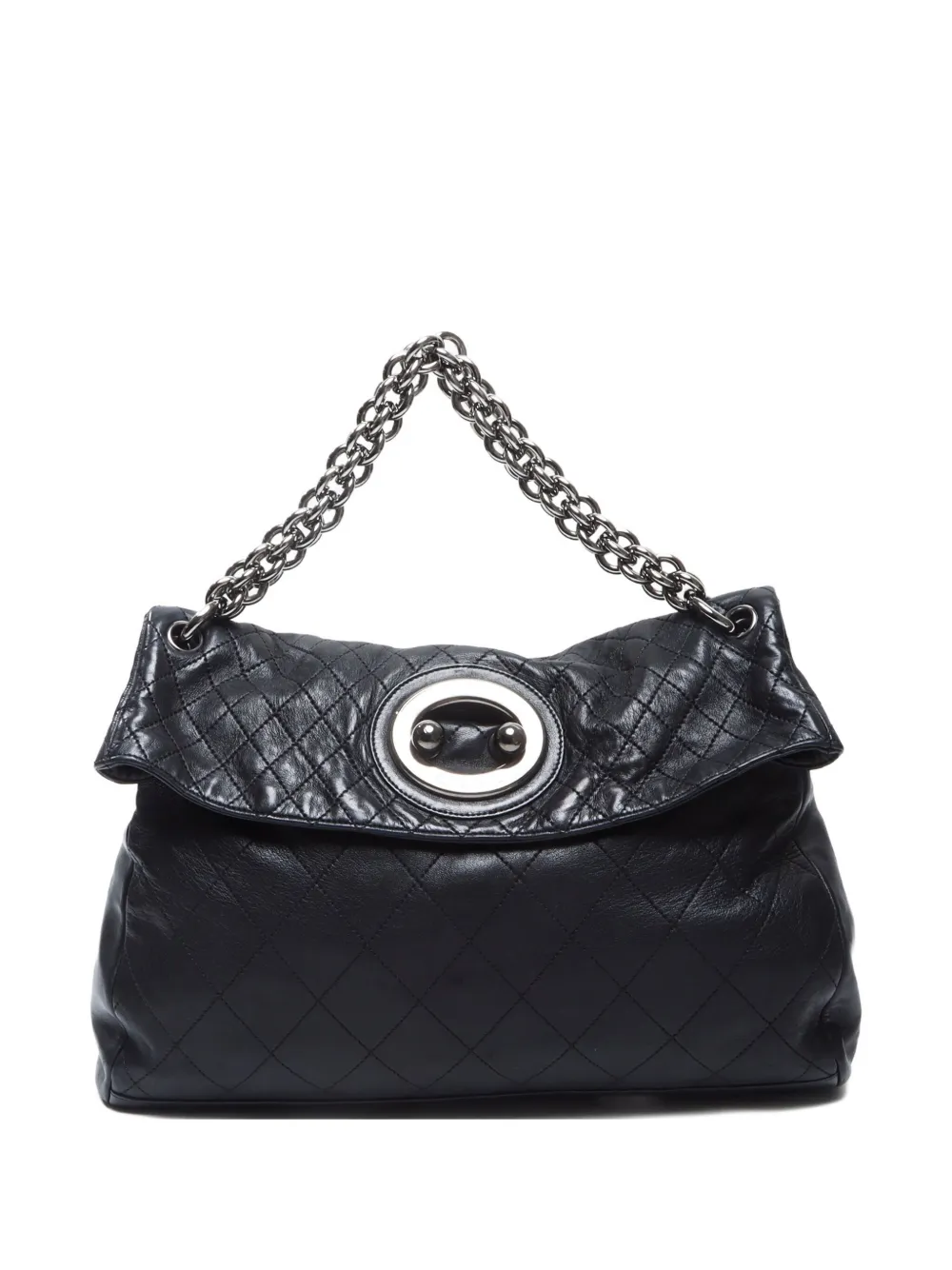 CHANEL Pre-Owned 2007-2008 チェーン ショルダーバッグ - ブラック CHANEL Pre-Owned 2007-2008 チェーン ショルダーバッグ - ブラック
