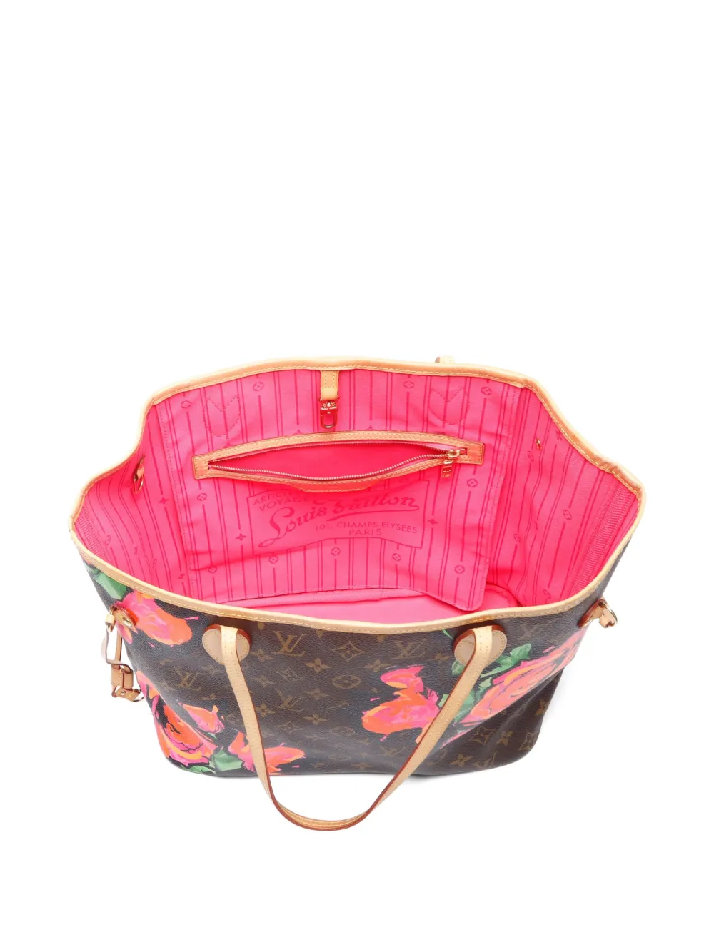 Pre-owned Louis Vuitton 2009 X Stephen Sprouse Neverfull Mm Tote Bag