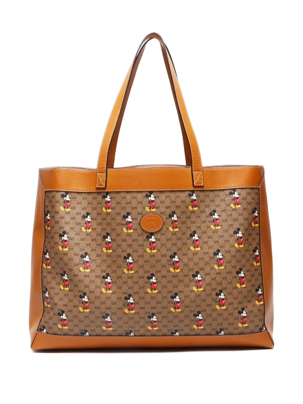 Gucci Pre-Owned x Disney 2010s micro GG Supreme tote bag - ブラウン Gucci Pre-Owned x Disney 2010s micro GG Supreme tote bag - ブラウン