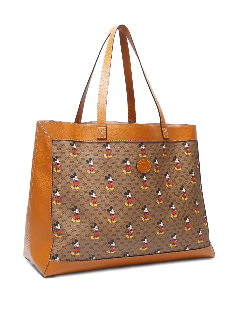 Pre-owned Gucci X Disney 2010s Micro Gg Supreme Tote Bag