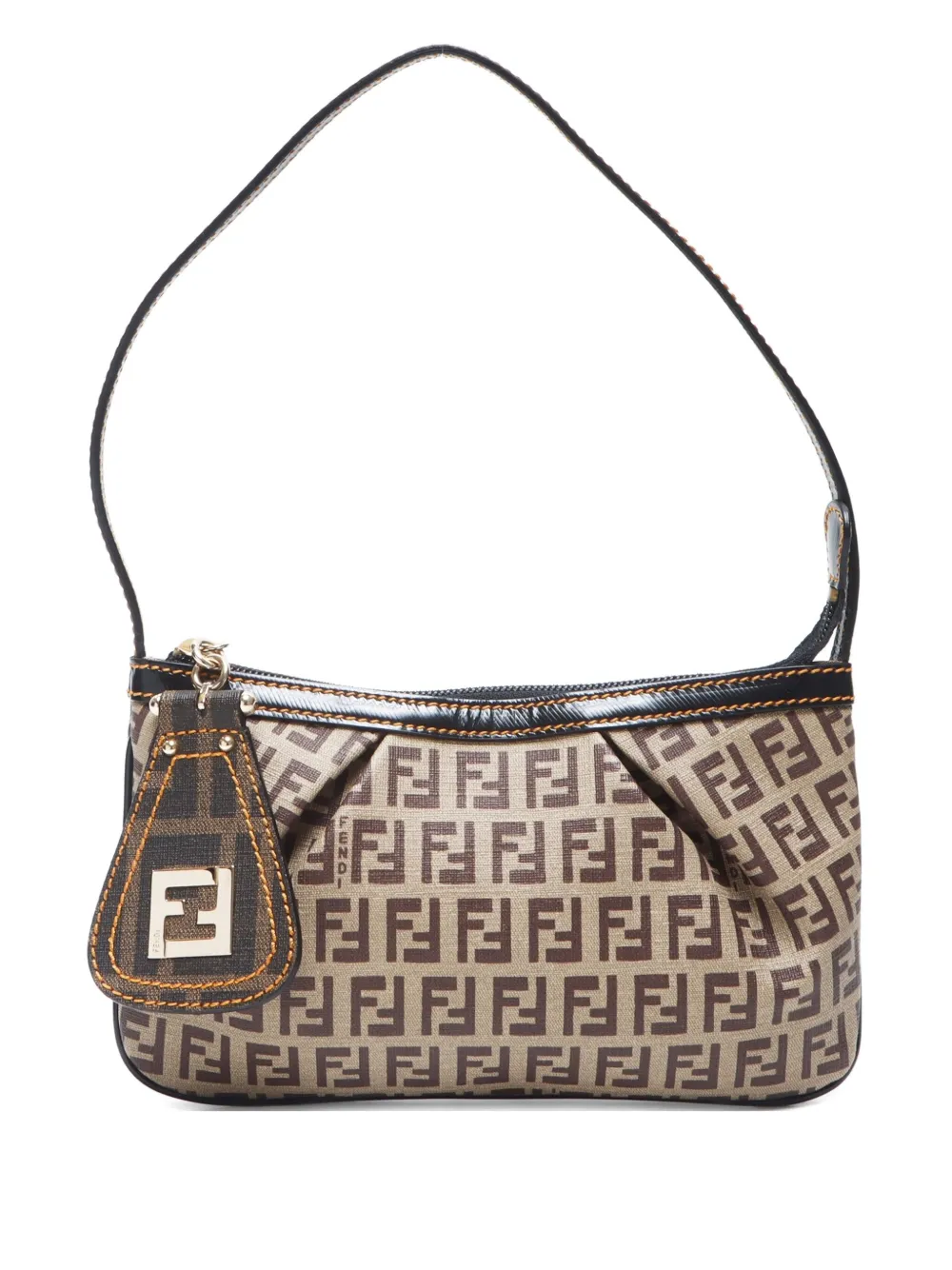 Fendi Pre-Owned 2000-2020s ズッキーノ ショルダーバッグ - ブラウン Fendi Pre-Owned 2000-2020s ズッキーノ ショルダーバッグ - ブラウン