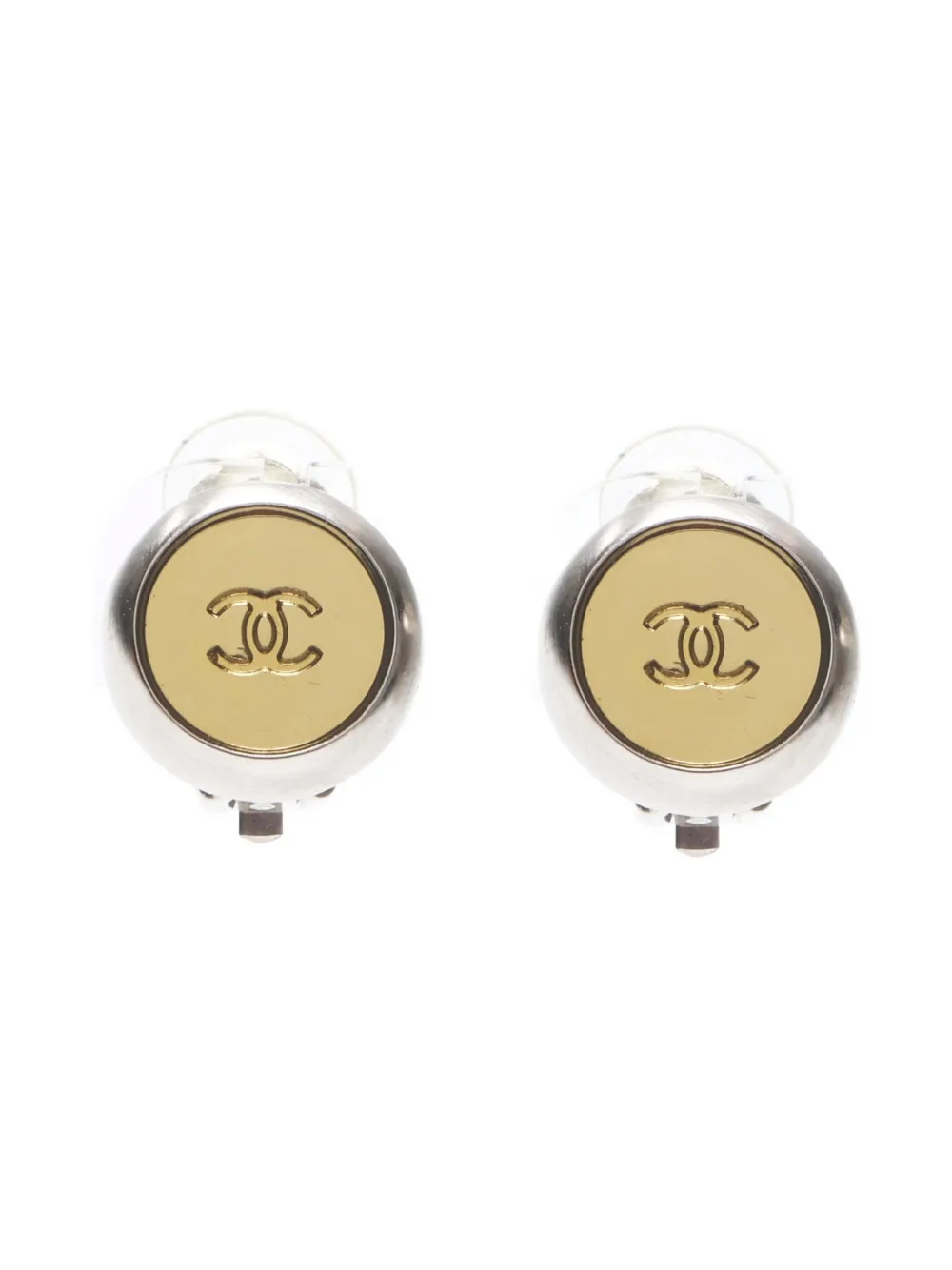 CHANEL Pre-Owned aretes de clip Coco Mark 1999 | plateado | Image 1