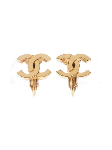 CHANEL Pre-Owned boucles d'oreilles Coco Mark (1971-1980)