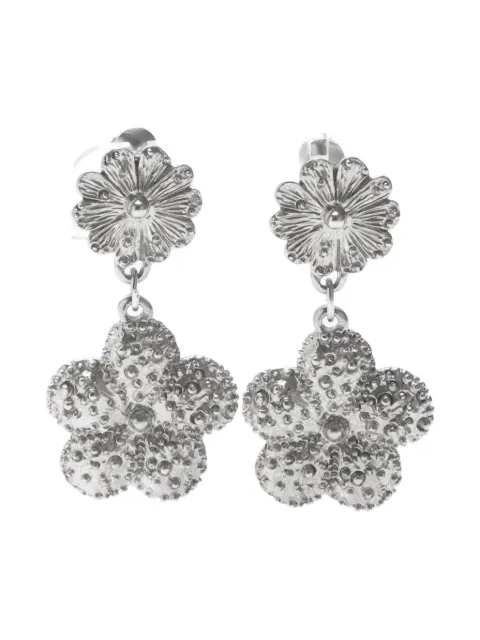 Saint Laurent Pre-Owned 1970-1990 Ohrclips mit Blume