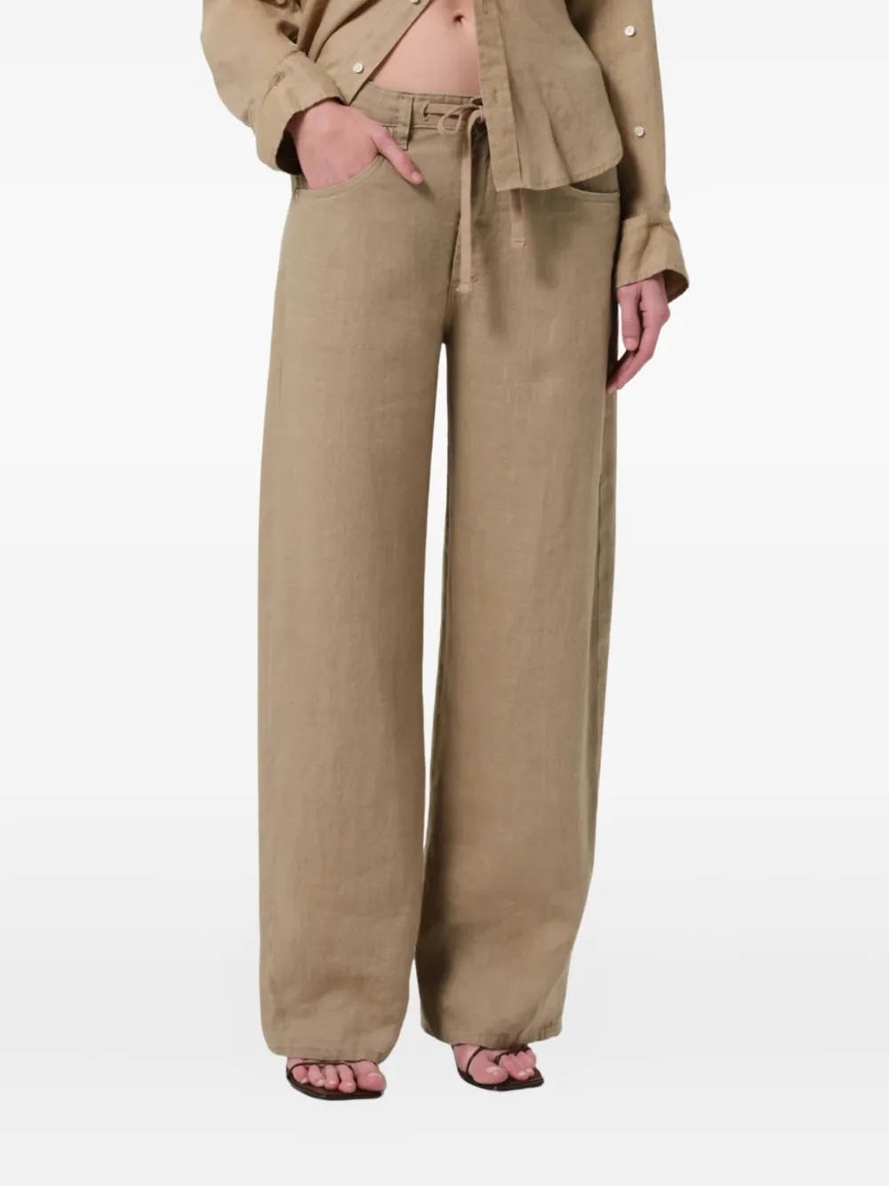 Citizens of Humanity Brynn drawstring trousers | Brown | Image 1