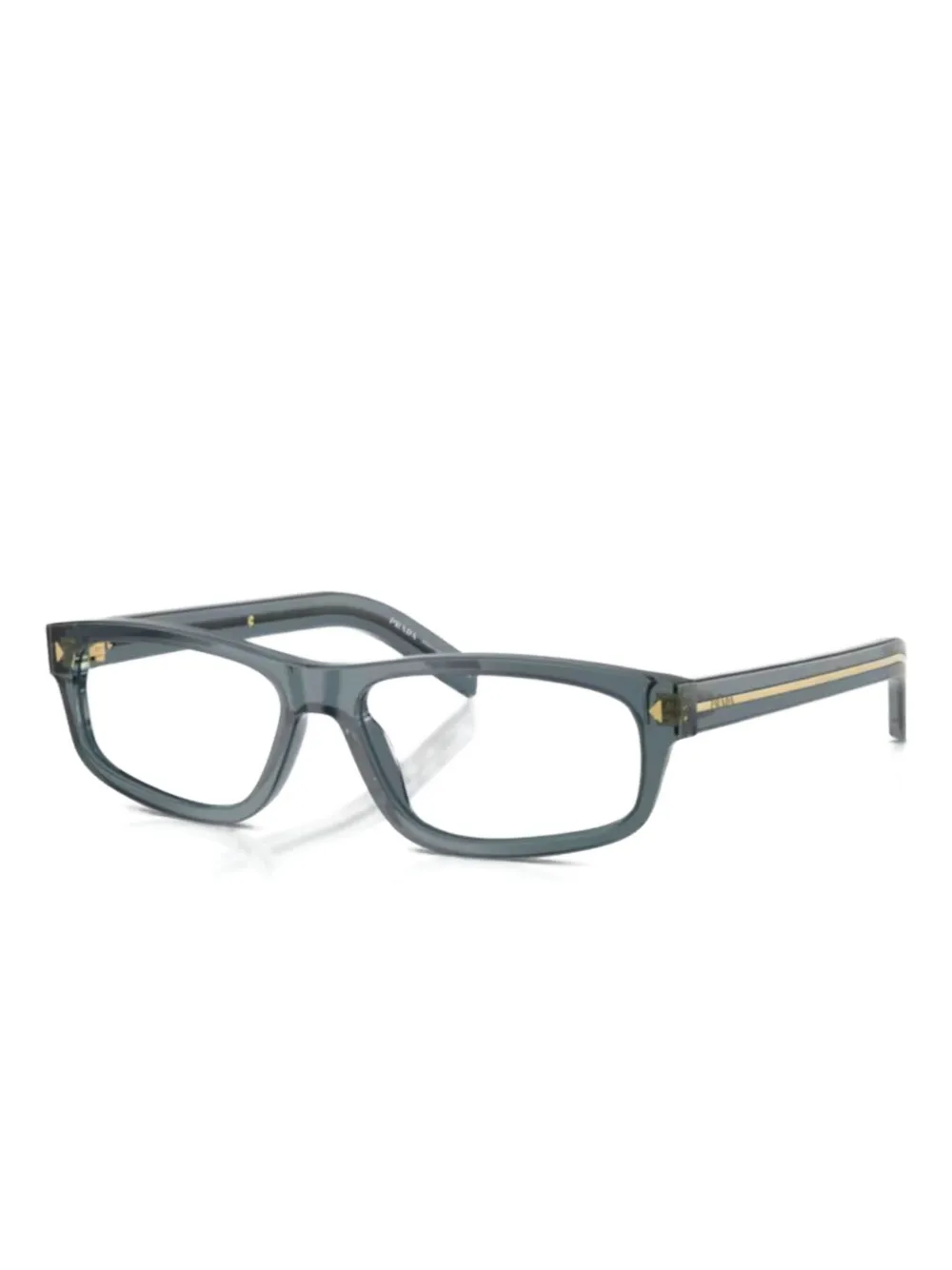 Prada Eyewear rectangle-frame glasses Blauw