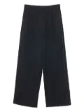 Cordera linen trousers - Black