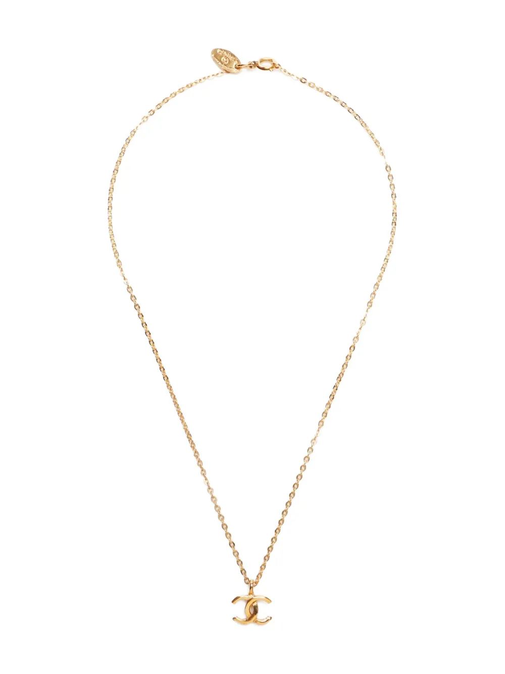 1980-1990s CC-pendant necklace