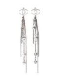 CHANEL Pre-Owned 2016 CC-logo earrings - Silver