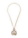 Christian Dior Pre-Owned 1980-1990 ribbon-motif necklace - Gold