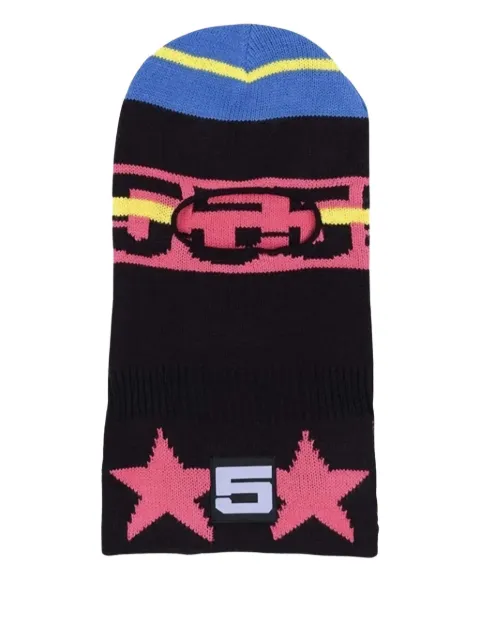 SP5DER star-motif knitted balaclava